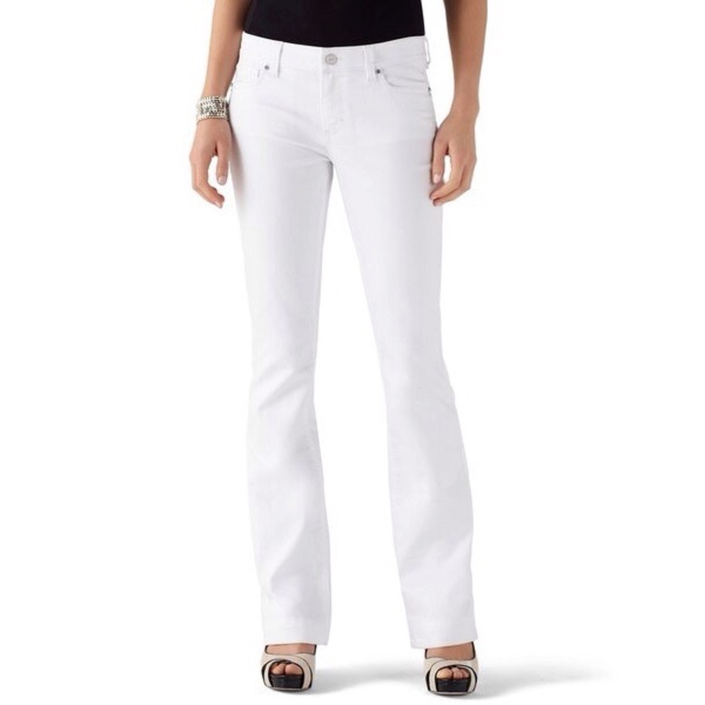 White House Black Market Bootcut White Jeans